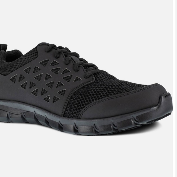 Reebok Sublite Cushion Slip Resistant Shoe Sz Men 4.5W/Wmn6.5W. Black New. - Picture 6 of 15